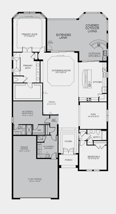 Structural options include: tray ceiling package i