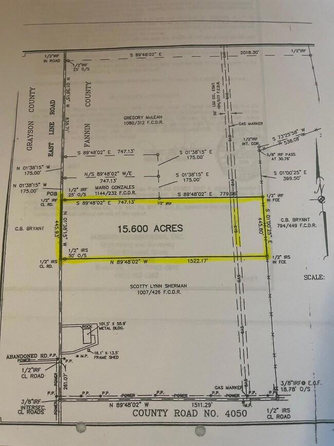 15.6 Acres - E. Line Rd, Whitewright
