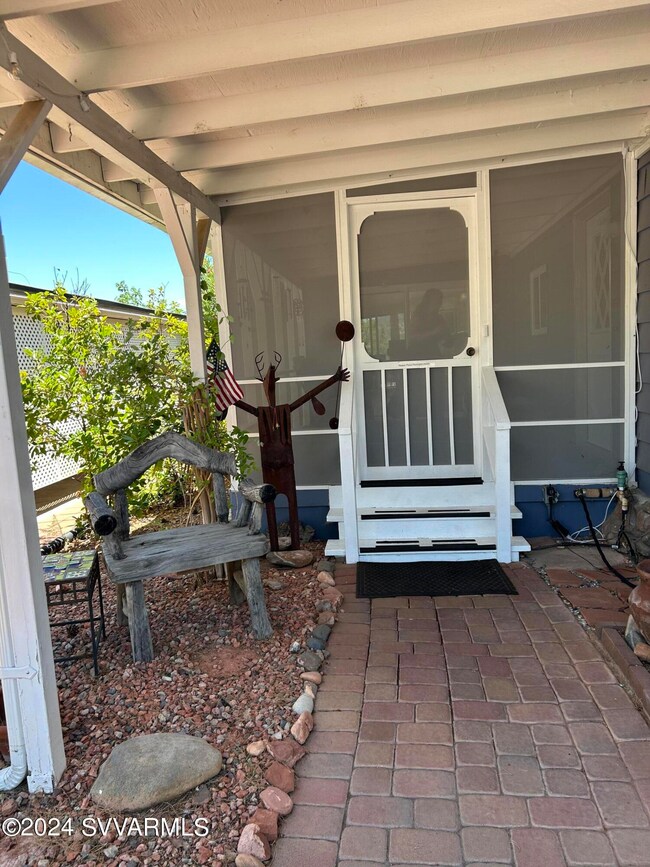 Screened front porch