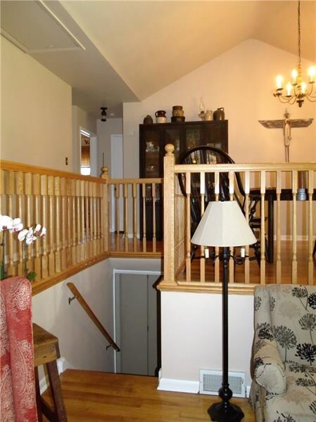 Living room and dining room area leading to the lo