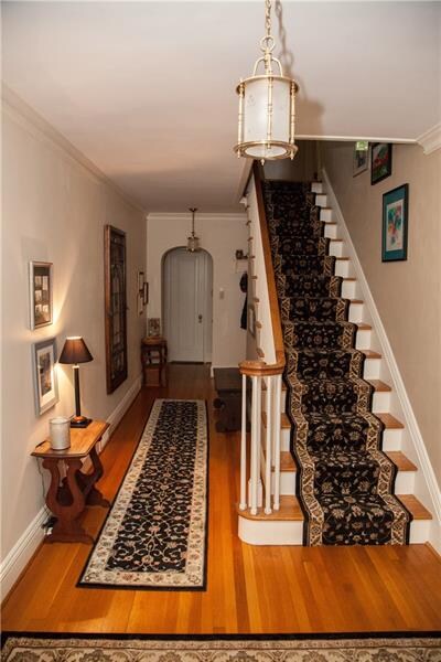 The center entry hall invites you in with the livi