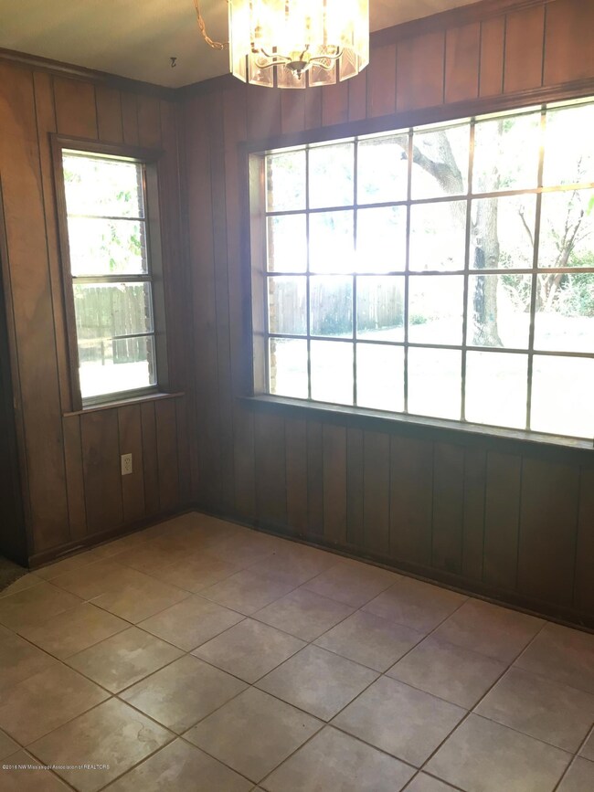 room with chandelier