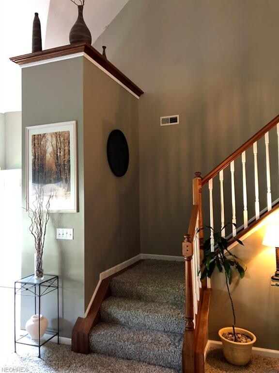Entry way to the left...and awesome staircase