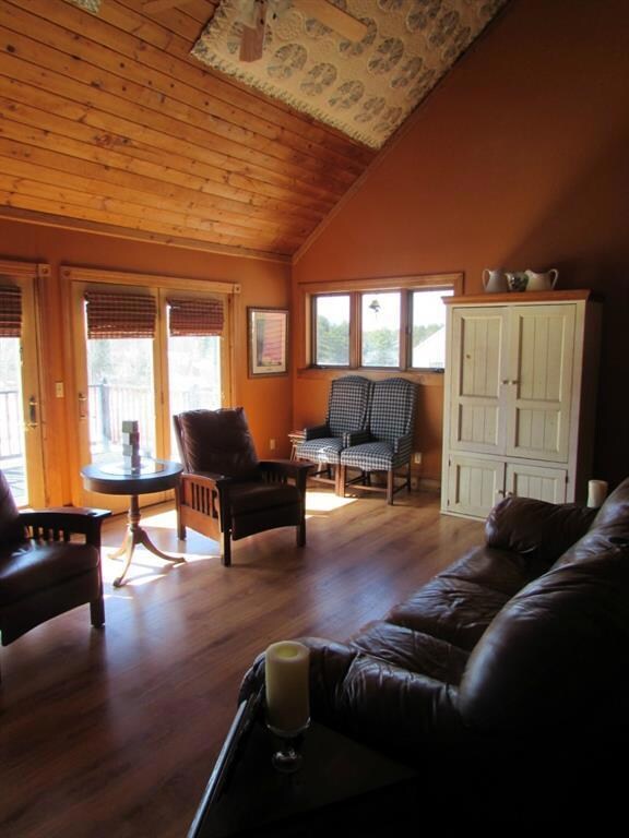 Large living room has gorgeous...