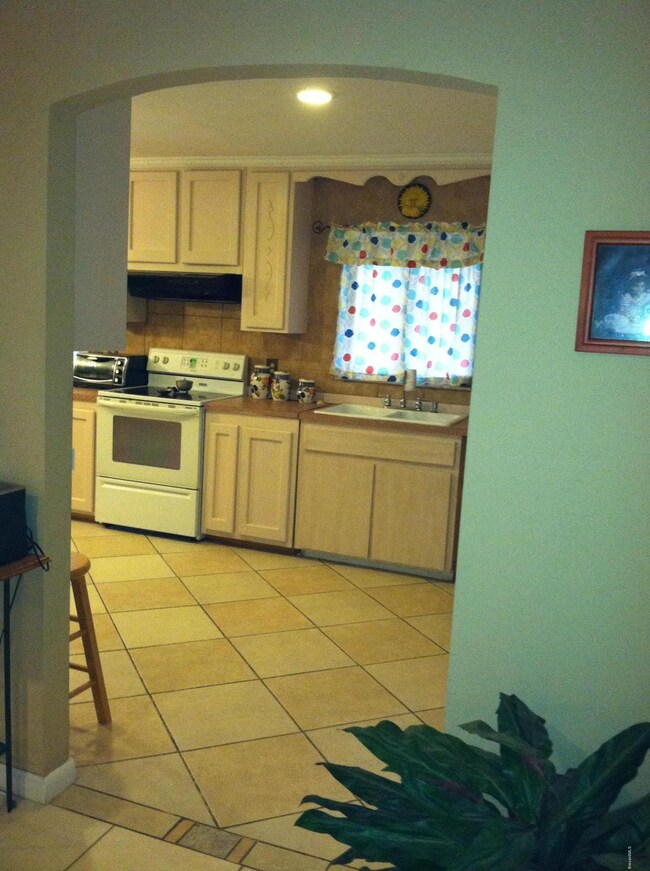 View from Living Room to Kitchen