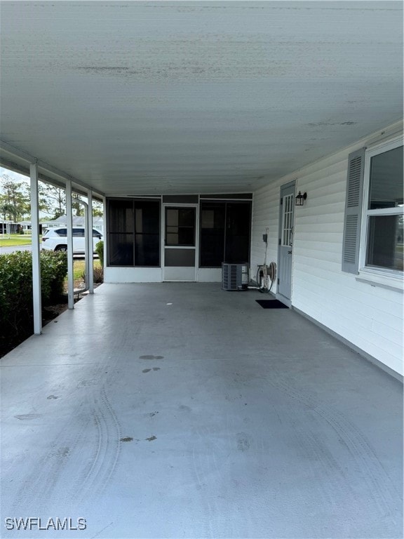 View of patio / terrace featuring an attached carp