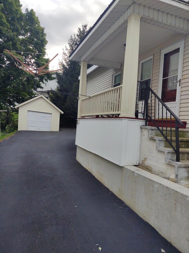 Driveway to garage