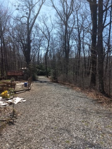 Well maintained level gravel road leading into pro