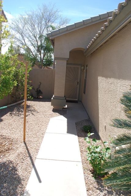 Walk way to Front Door