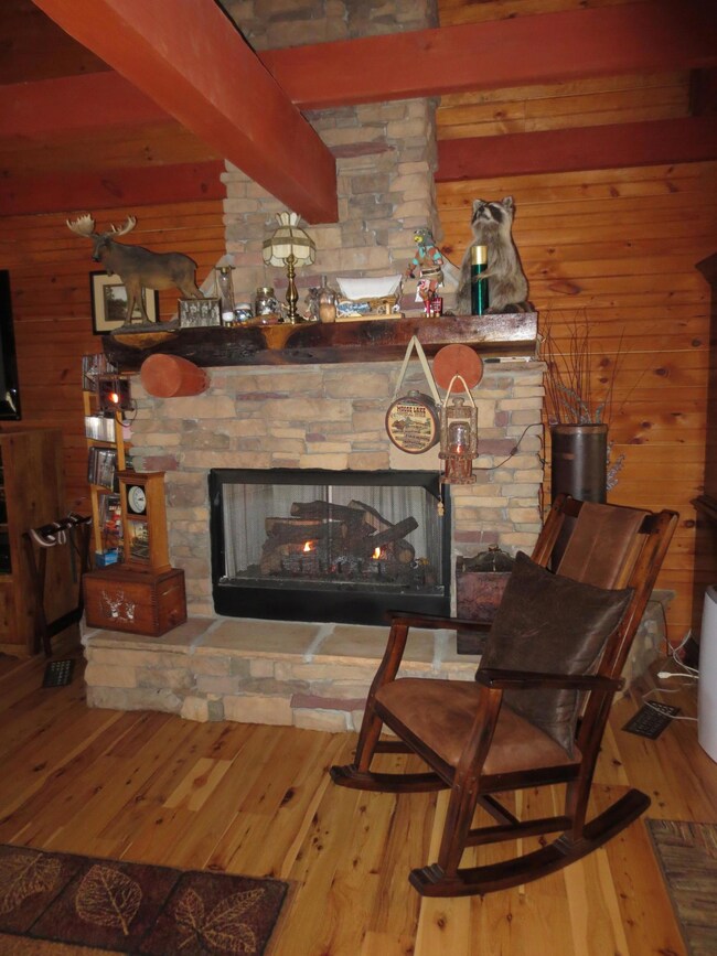 Gorgeous Stone Fireplace