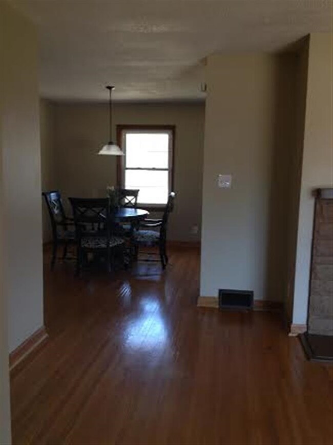 View from the front door.  Open to dining area.