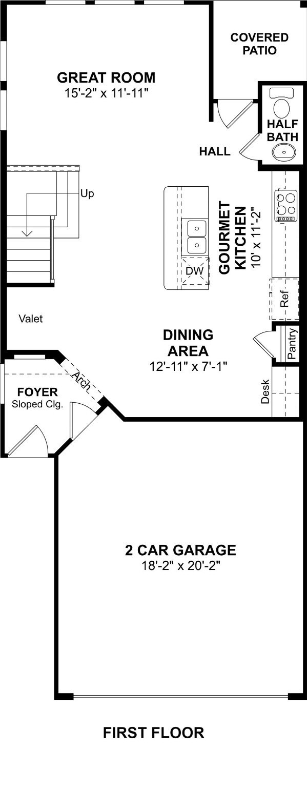 The Penelope floor plan by K. Hovnanian Homes. 1st