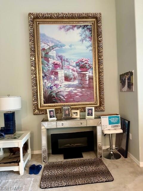 Interior details with baseboards