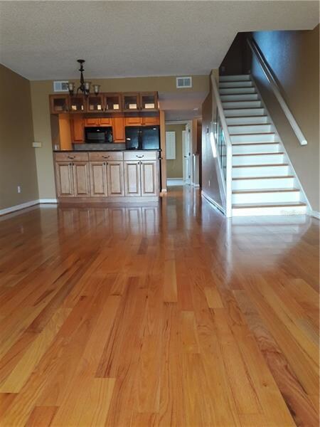 Brand new real Hardwood floors in the Living & Din