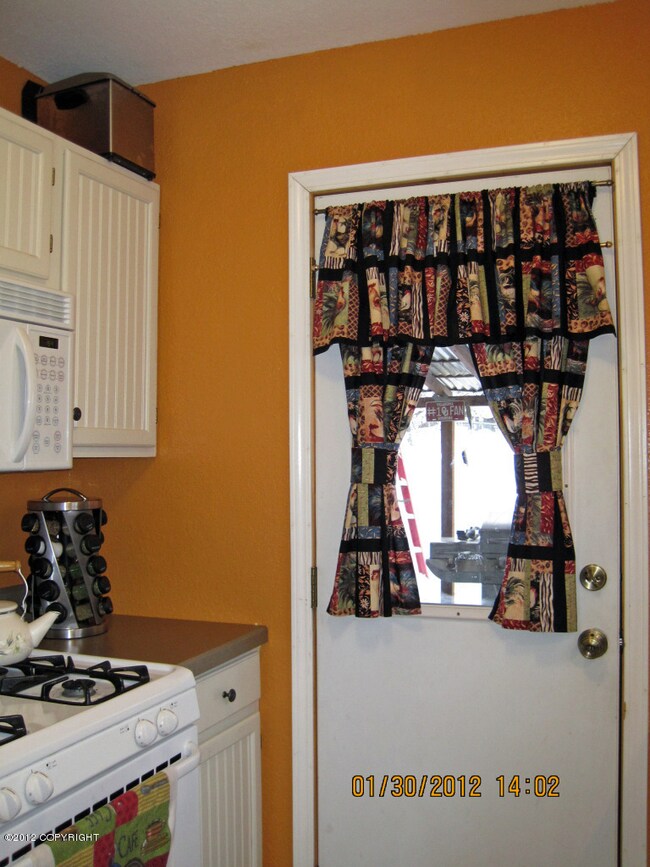 Door to covered patio