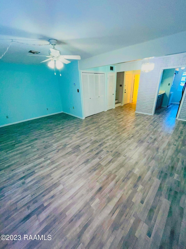 Living room to kitchen view
