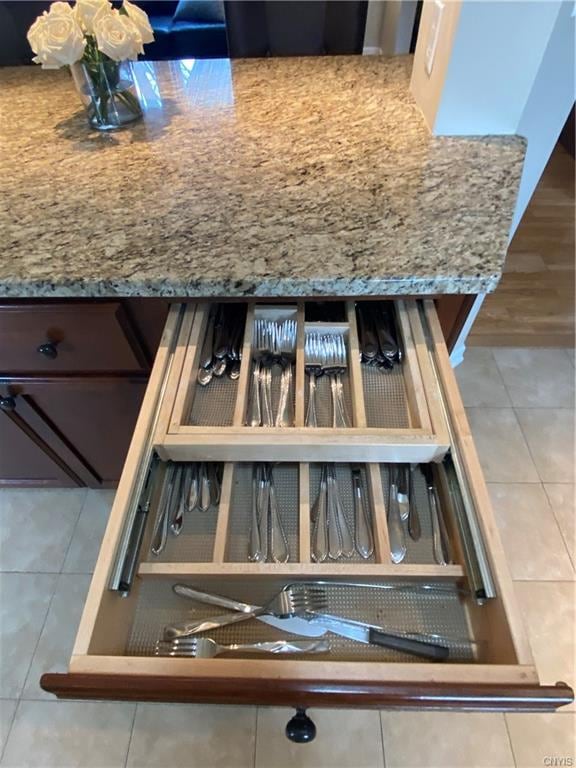 Custom cabinetry with dovetail drawers. Plenty of storage space!