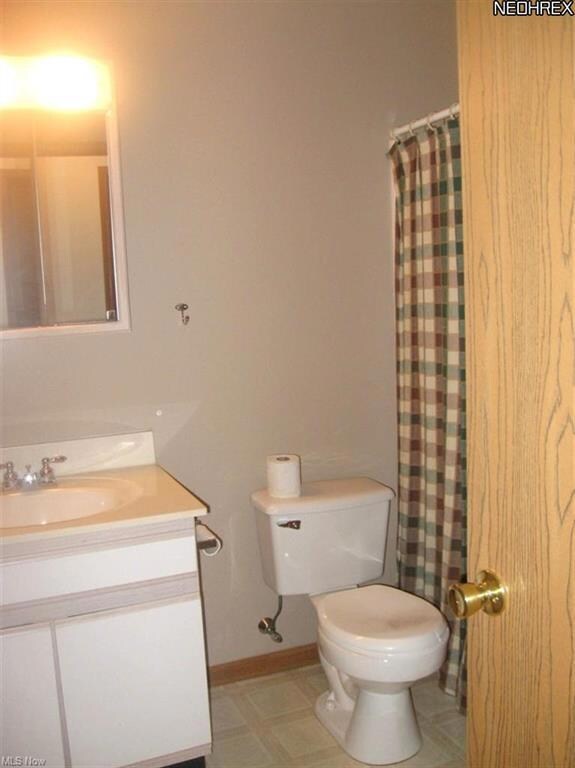 Main floor full bath close to living area and 2 do