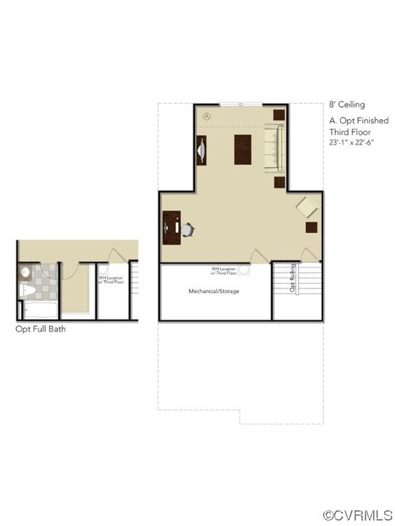 THIRD FLOOR - This home includes the finished thir