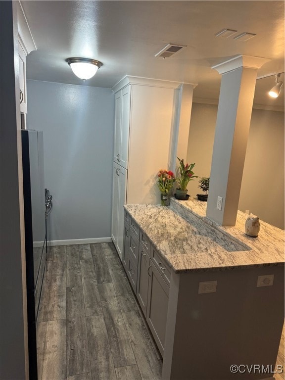 Beautiful countertops with pass through to dining