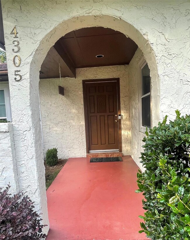 Welcoming front porch entrance
