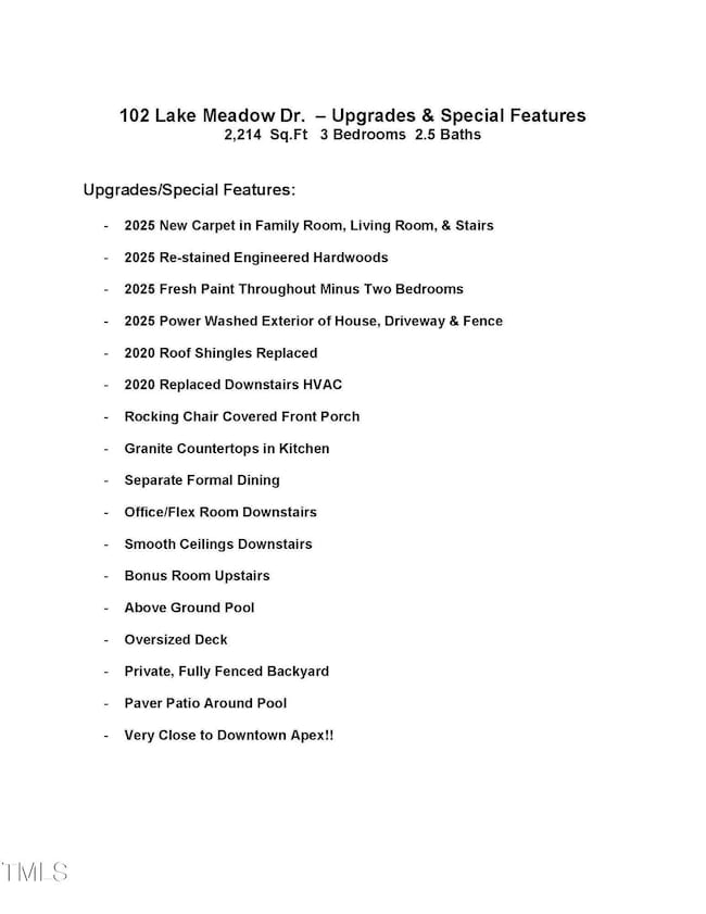 Special Features & Benefits_102 Lake Mea