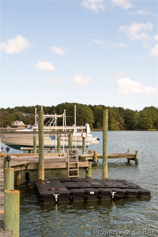 Jet ski away from the floating jet ski dock...lift