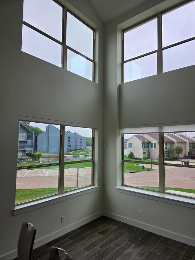lake views, lots of windows and natural light, hig