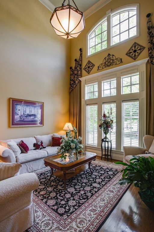 Formal Living room with 22 foot ceiling