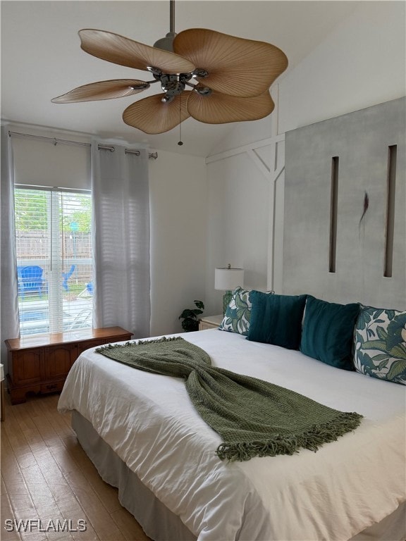 Bedroom featuring light wood finished floors and a