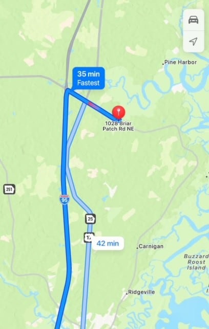 See Pinned location address that might work for GPS directions