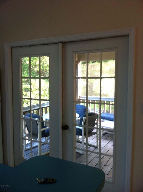 Kitchen french doors to deck