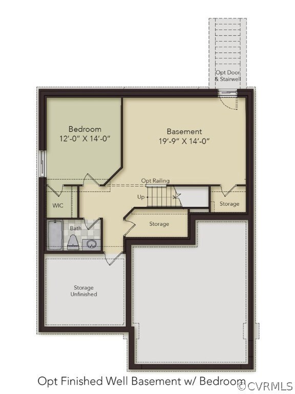 BASEMENT - This home includes the finished well ba