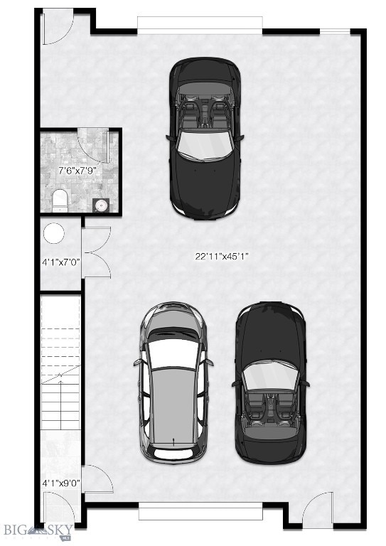 Downstairs, aprox for illustration purposes only