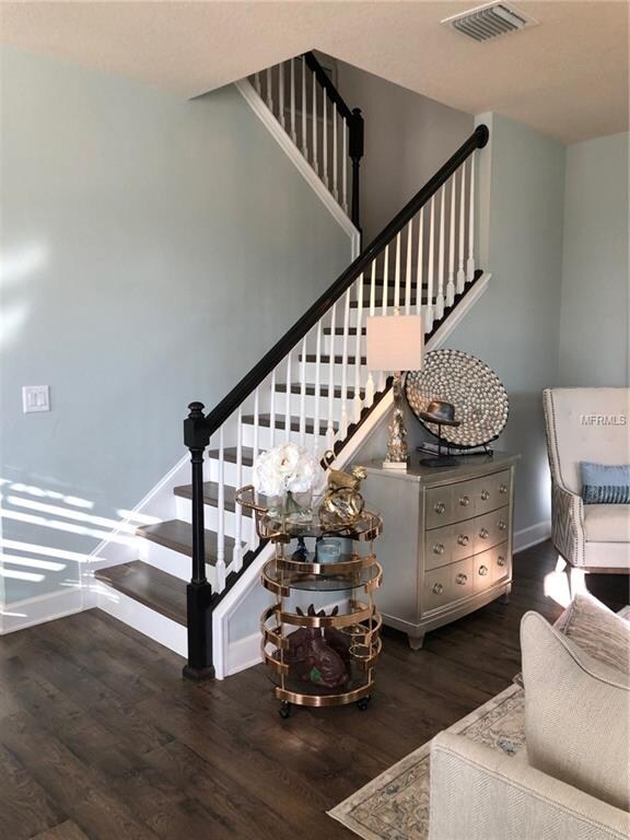 Oak railings and stairs