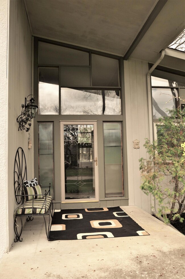 12' x 8' Covered Front Porch!
