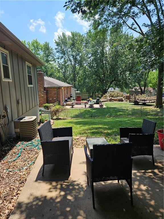 View of terrace with outdoor lounge area