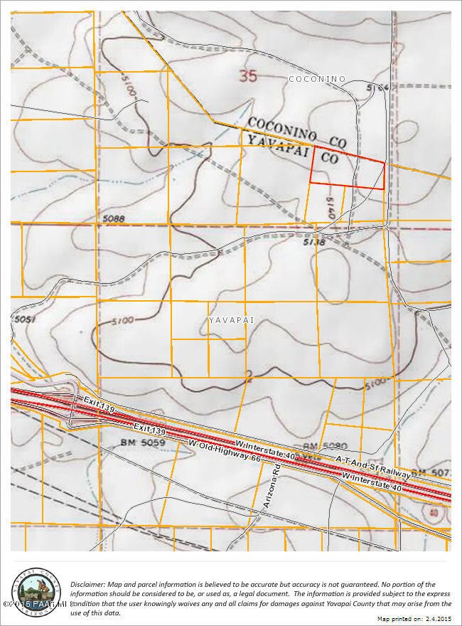 Smith Lot 1 Yavapai  TOPO