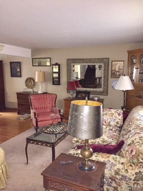 living room with hardwood floors