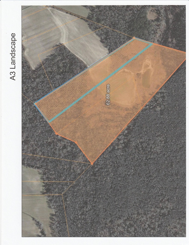 Aerial view of property's location with property boundaries highlighted