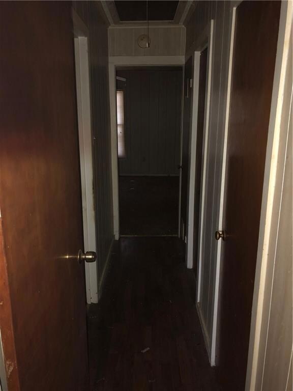 Hallway to guest bath and second bedroom