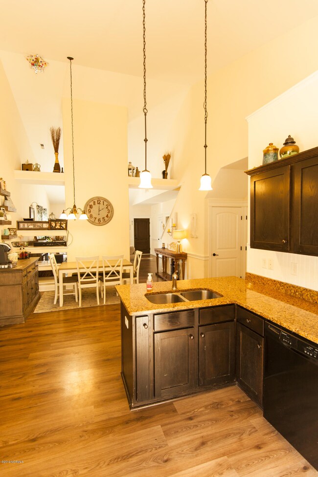 kitchen with granite countertops