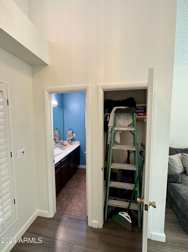 Guest bath/coat closet