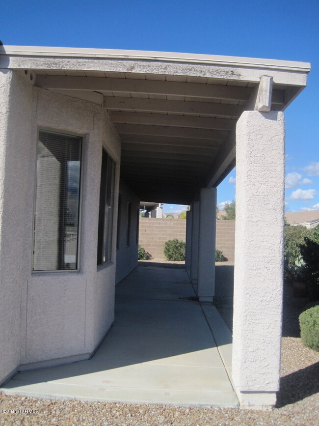 Large covered patio