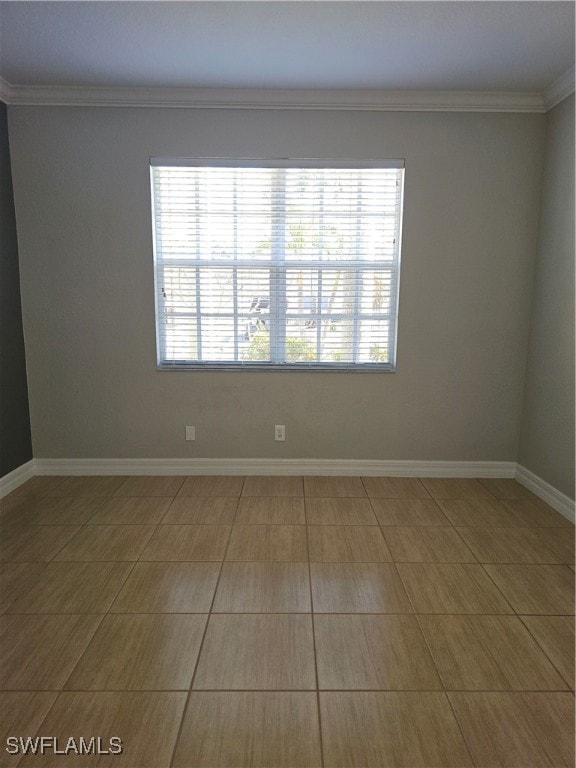 Unfurnished room with tile patterned flooring and