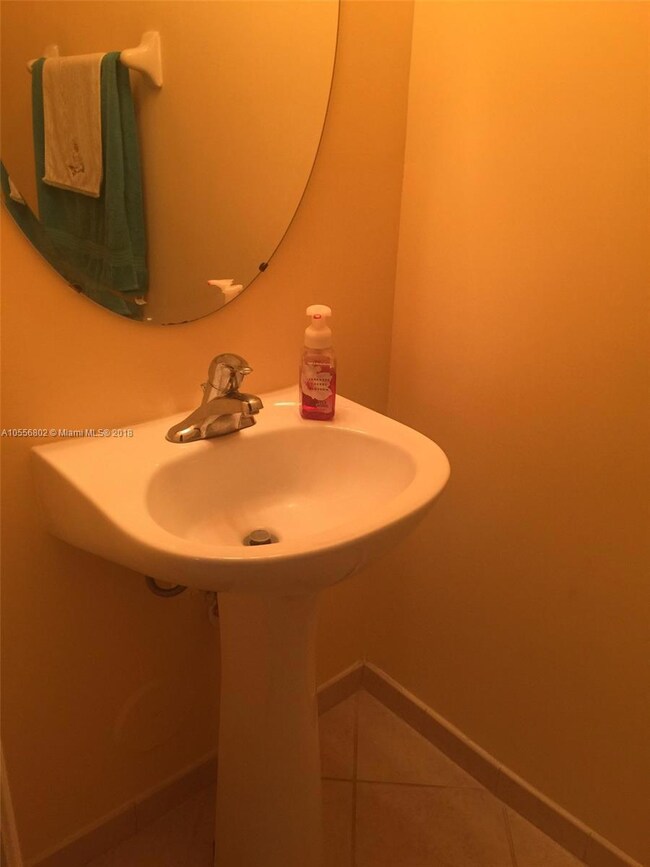 Guest Half Bath Next to Living Room Area