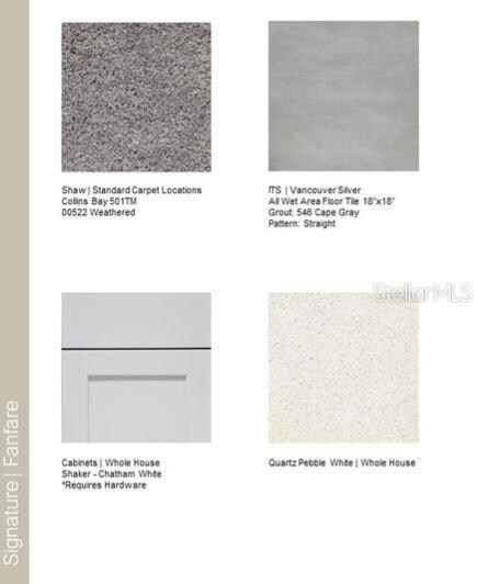Design Selections ~ Home is under construction, selections are subject to change