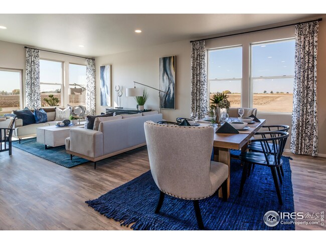 EXAMPLE PHOTO: DINING ROOM & LIVING ROOM OPEN TO ONE ANOTHER