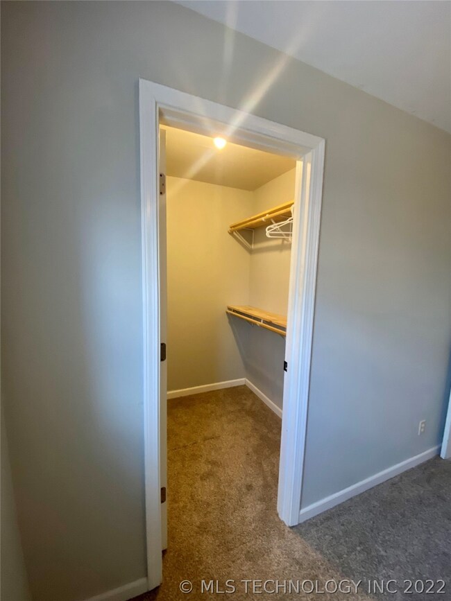 Walk in master closet