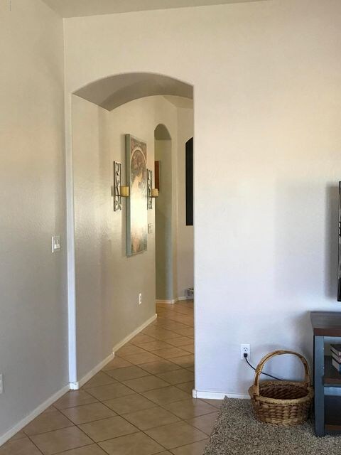 Entry/ Hall to Family Room & Kitchen